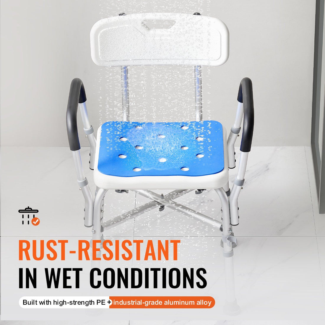 Adjustable-Padded-Shower-Chair-with-Armrests