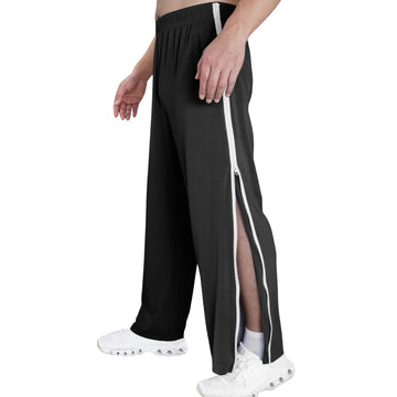 black-mens-Easy-Access-Side-Zip-Pants