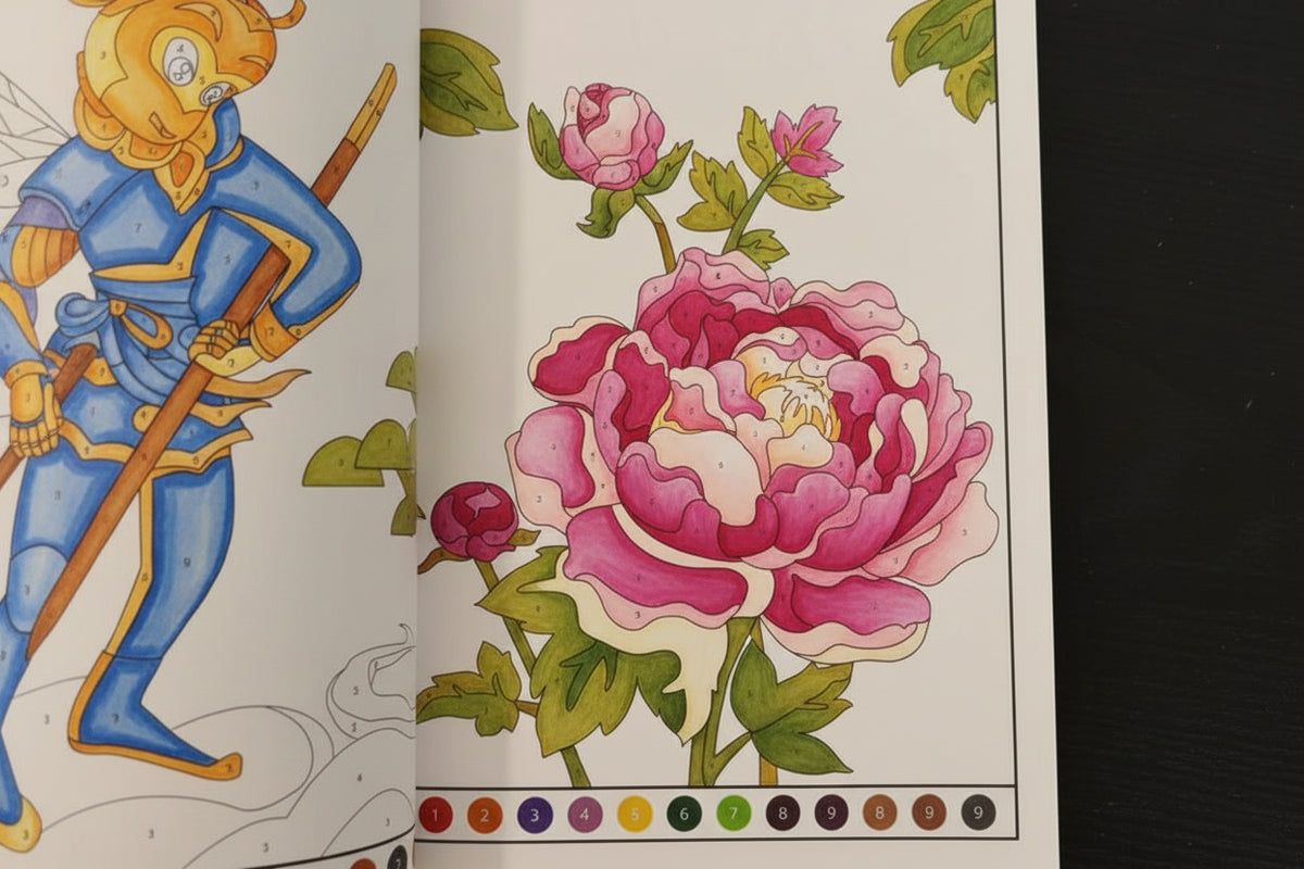 Animal and Floral Coloring Book for Adults – Relaxing Art Activities for Stress Relief Dsers