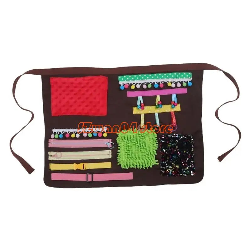 Cognitive Stimulation Sensory Apron for Elderly Adults with Alzheimer & Dementia – Calming Activity Apron Summery Bloom